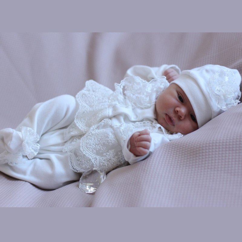 Платье на выписку для новорожденных