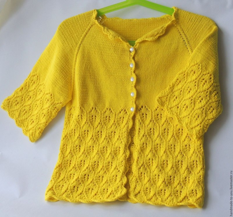 Детская ажурная кофта