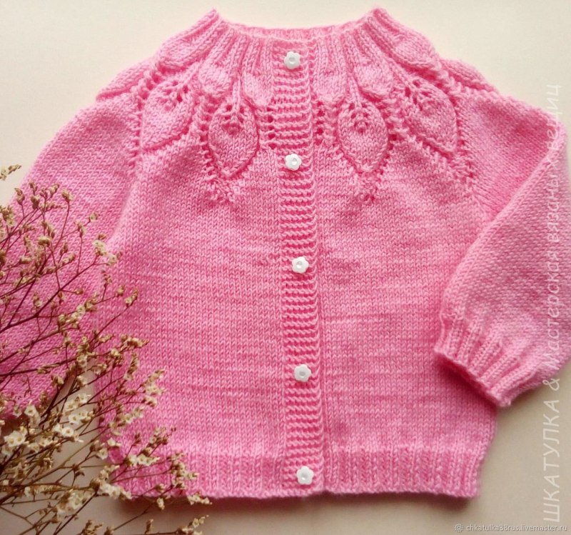 Ажурная кофточка для девочки
