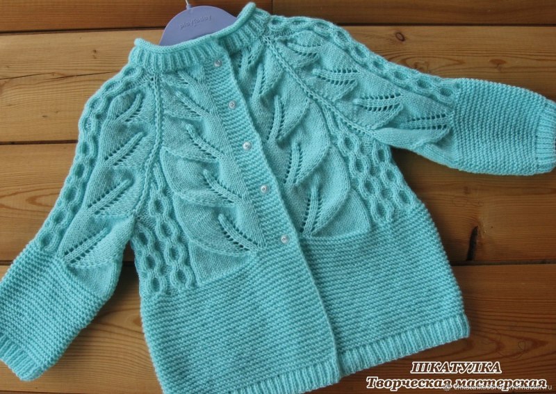 Вязаный джемпер для девочки