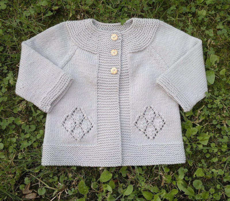 Жакет вязаный для девочки