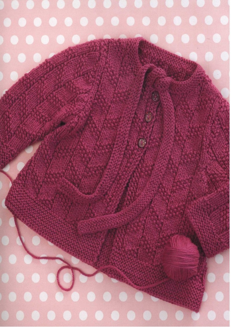 Детская вязаная кофточка