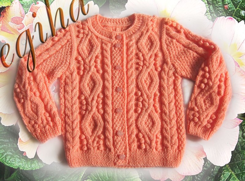 Вязание спицами кофточка для девочки