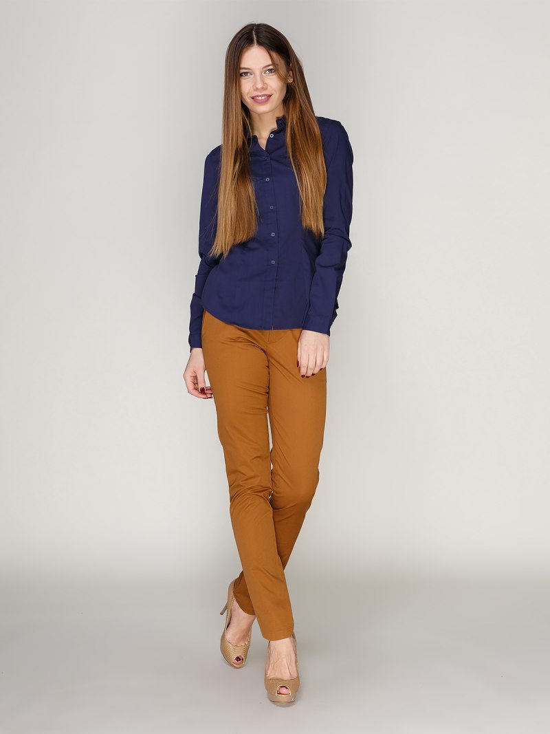 Штаны горчичного цвета женские