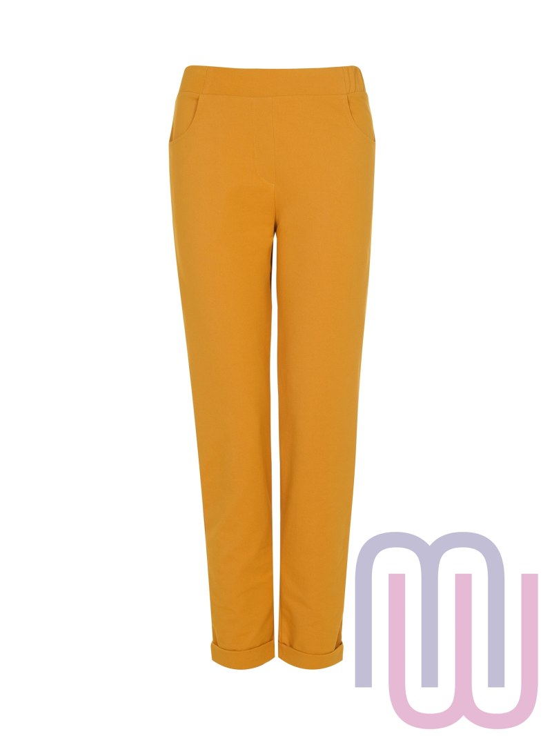 Штаны горчичного цвета женские