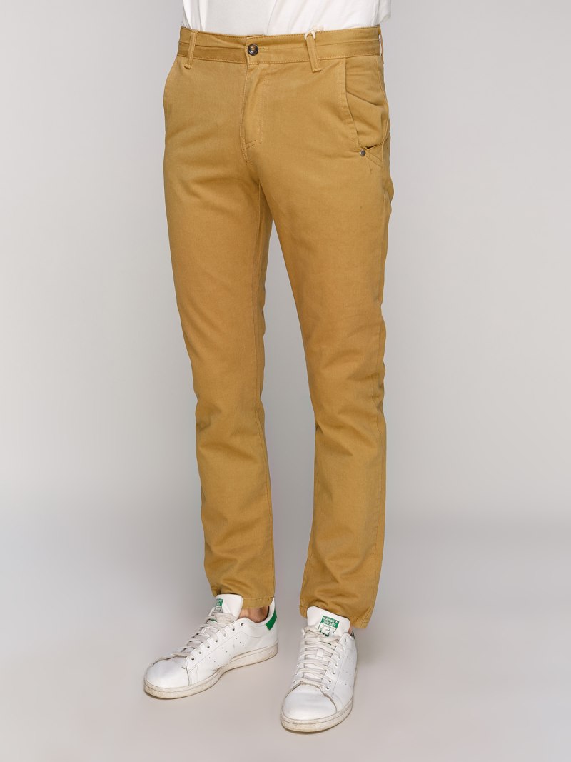 Горчичные джинсы мужские