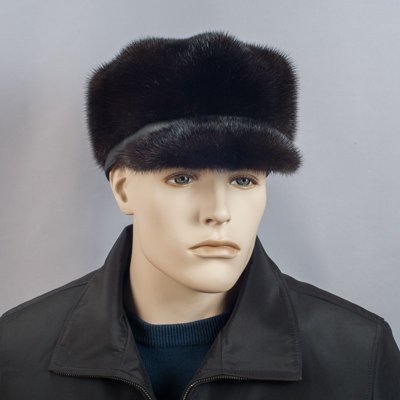 Меховая кепка мужская