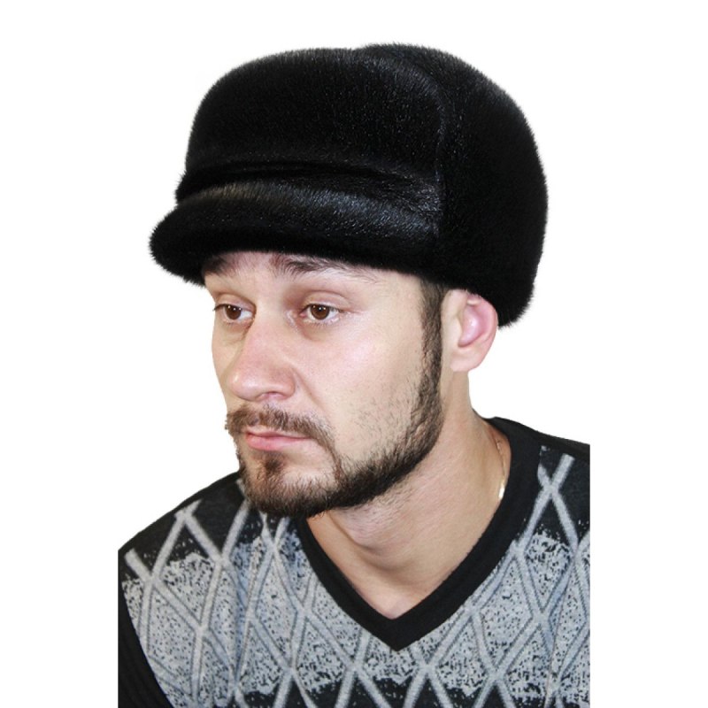 Меховая кепка мужская