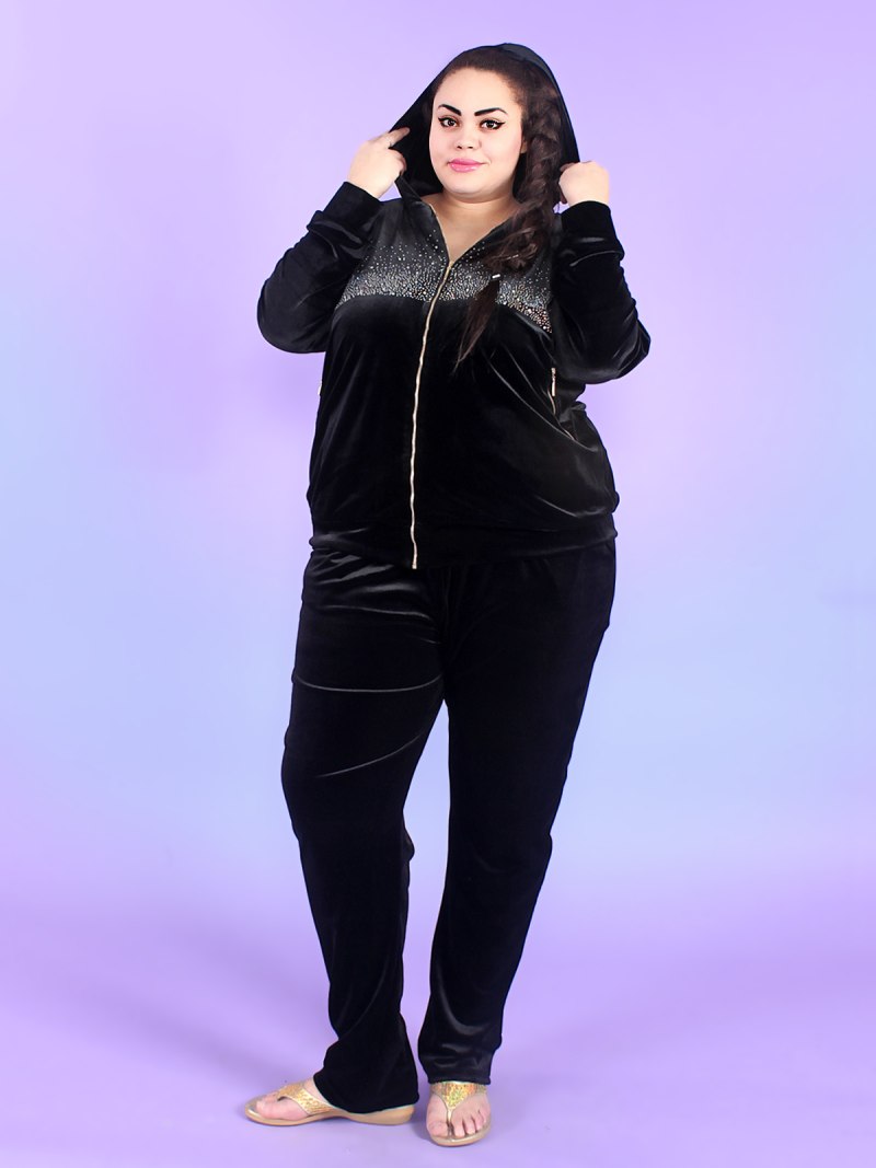 Костюм велюр батал