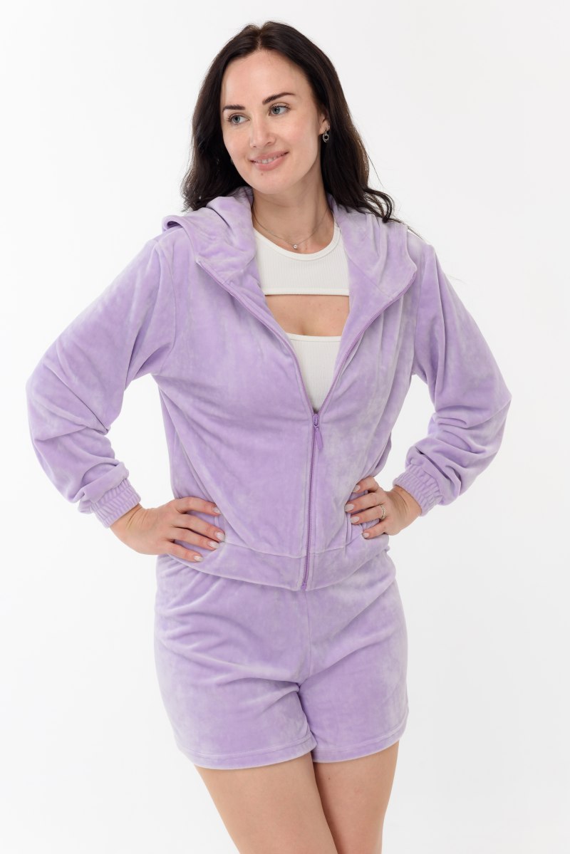 Спортивный костюм женский из велюра для полных