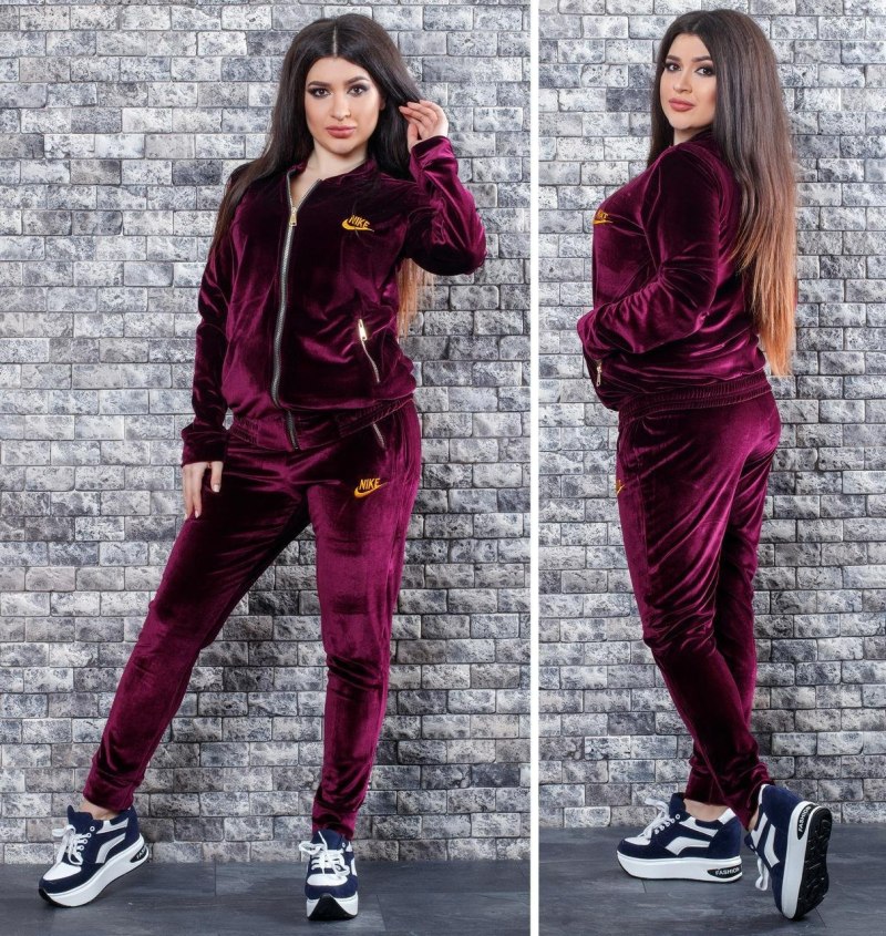 Велюровый костюм адидас женский