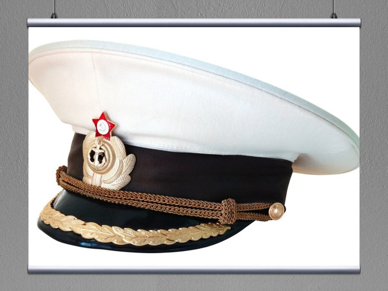 Офицерская фуражка ВМФ белая