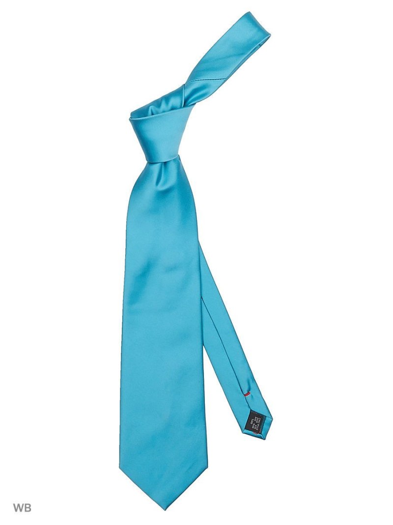 Галстук бирюзовый мужской