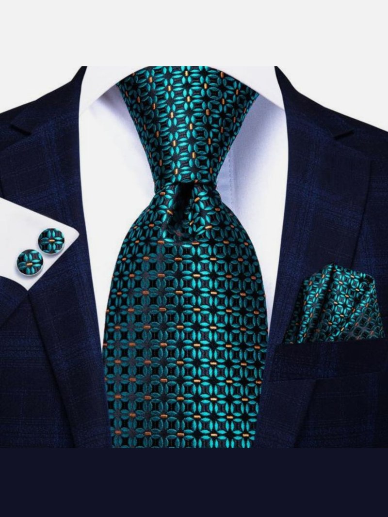 Галстук изумрудного цвета