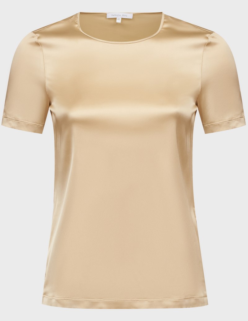 Золотистая футболка