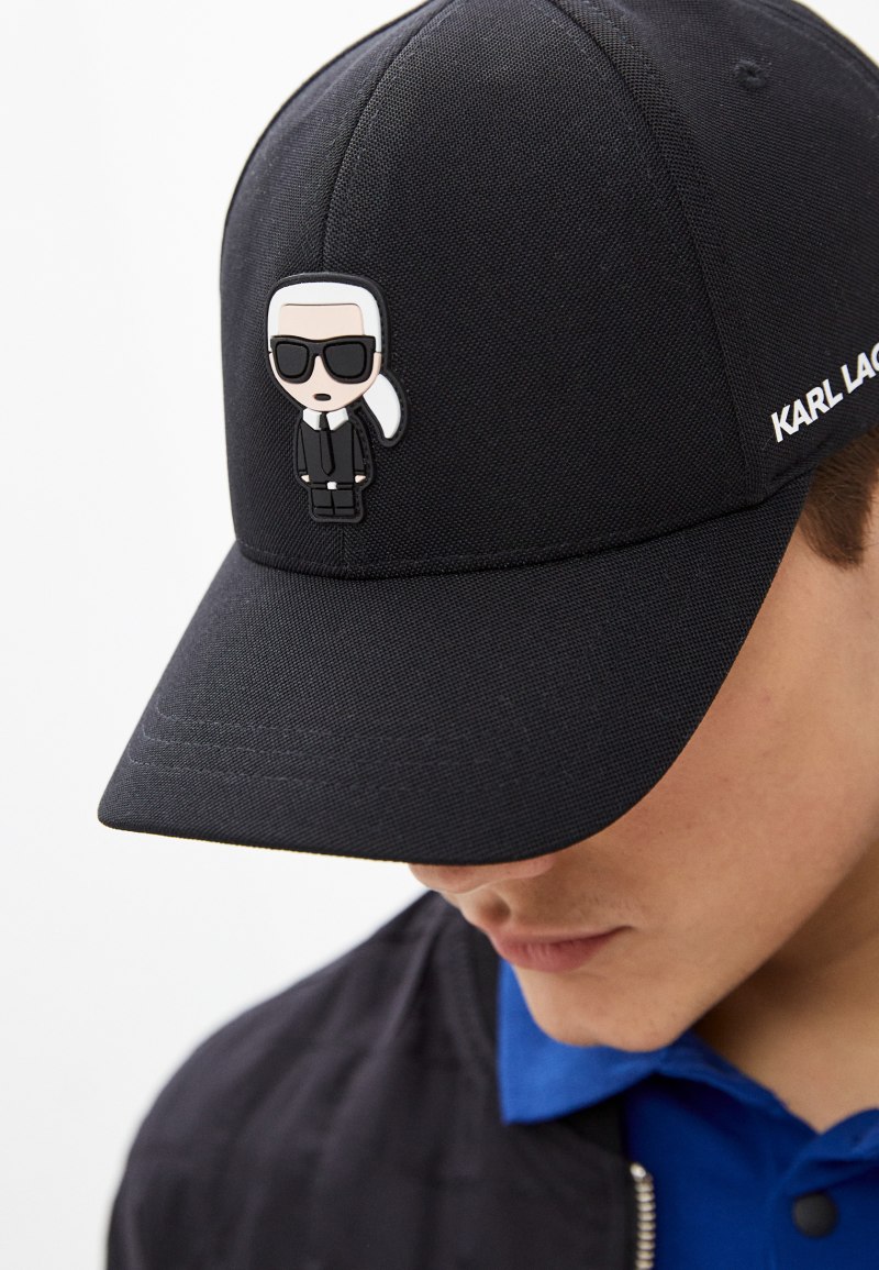 Karl Lagerfeld кепка мужская черная