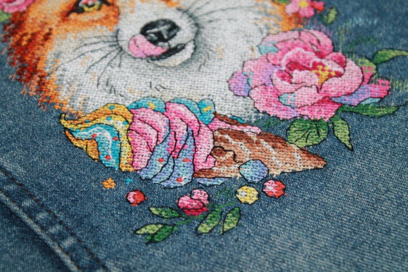 Вышивка крестом на одежде набор