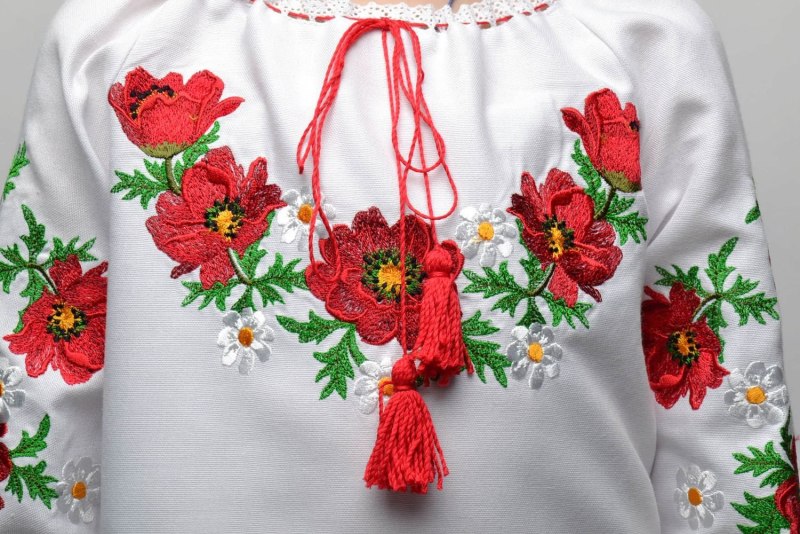 Украшение одежды вышивкой
