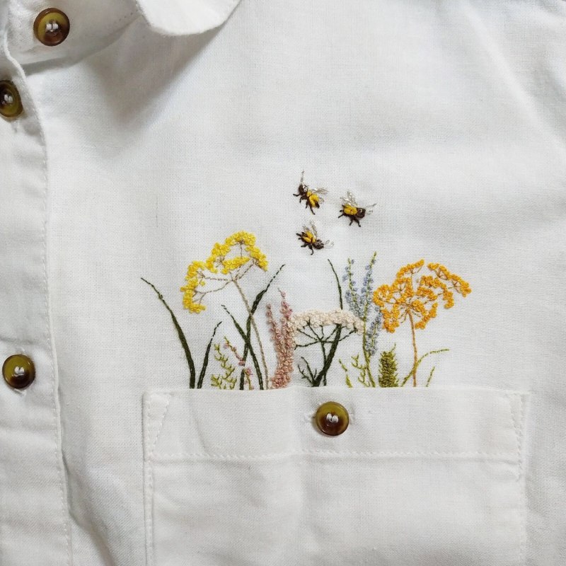 Необычная вышивка на одежде