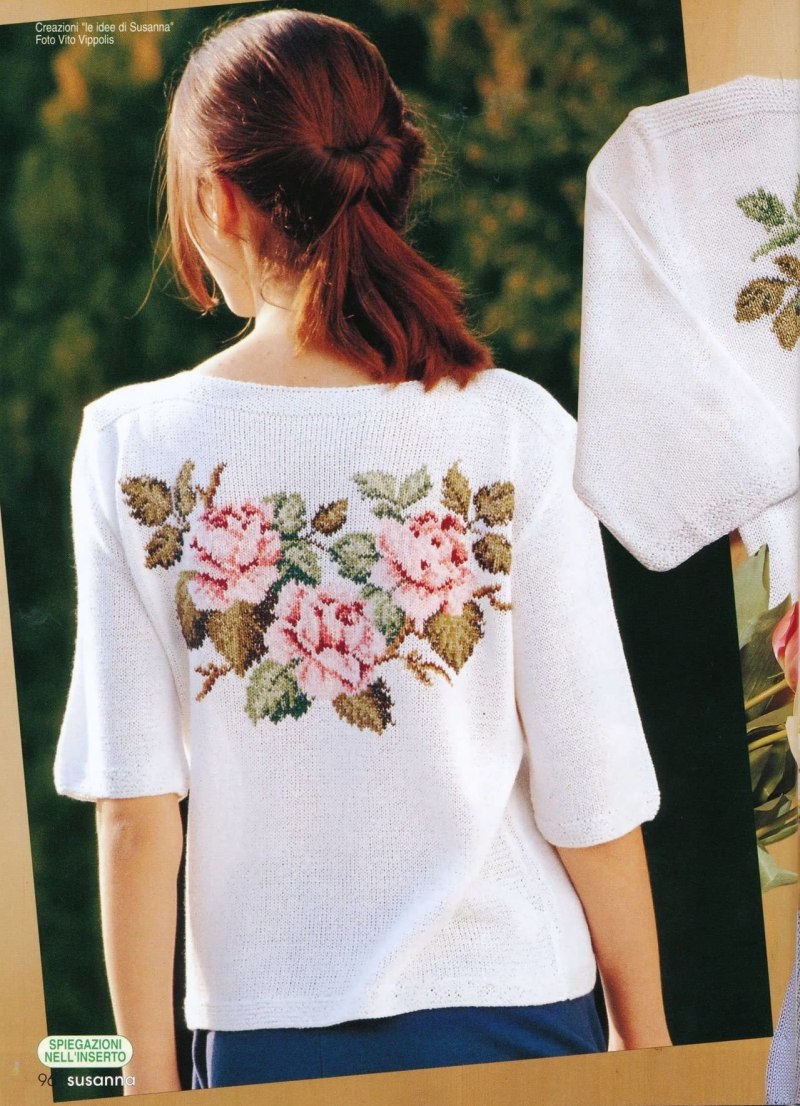 Вышивка на кофте