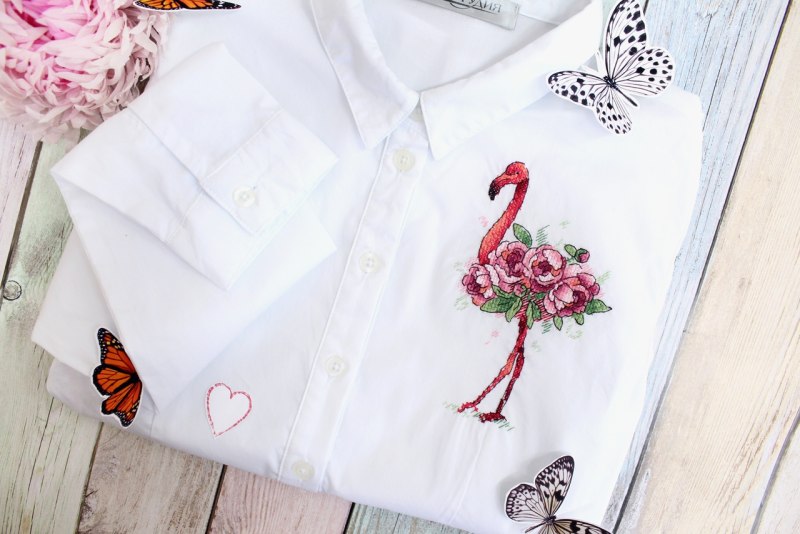 Модная вышивка на одежде