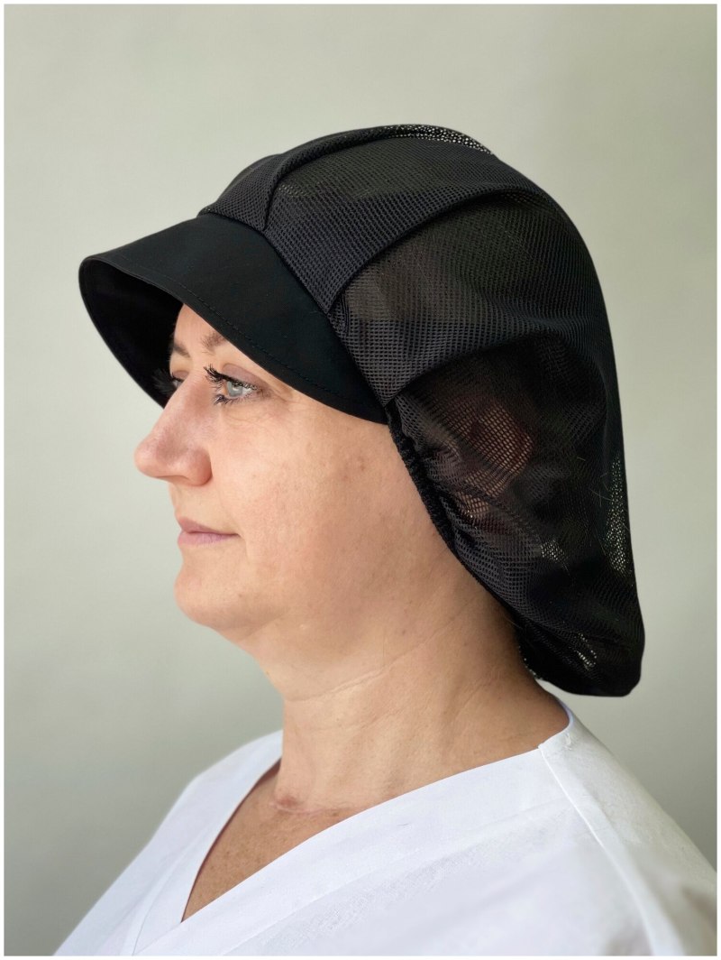 Поварская шапка с сеткой