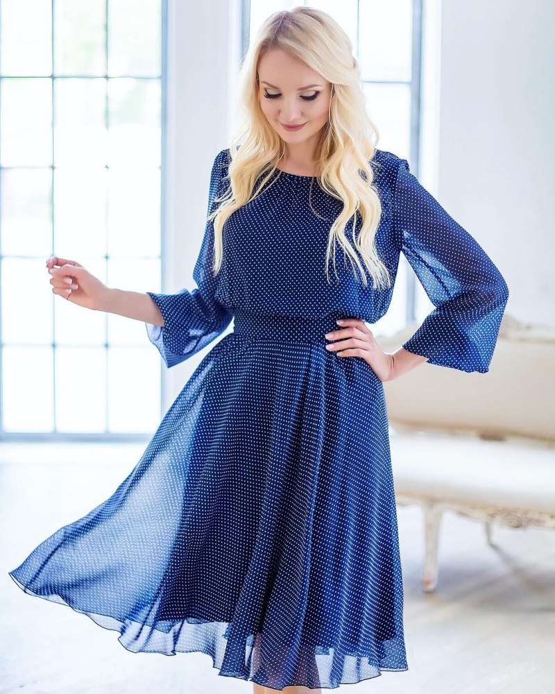 Платье из шифона