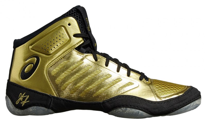 Борцовки асикс золото