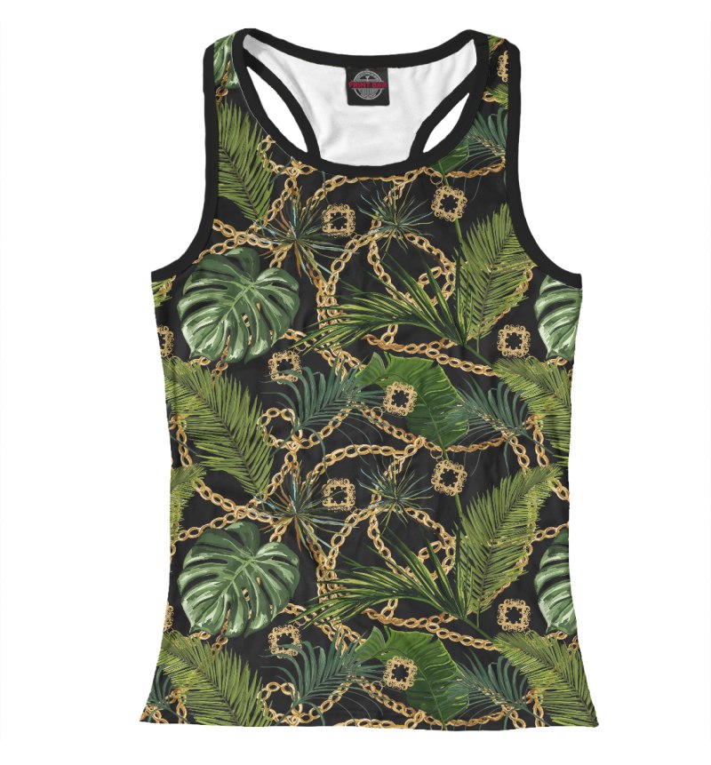 OSTIN С 3d принтом листьев футболка