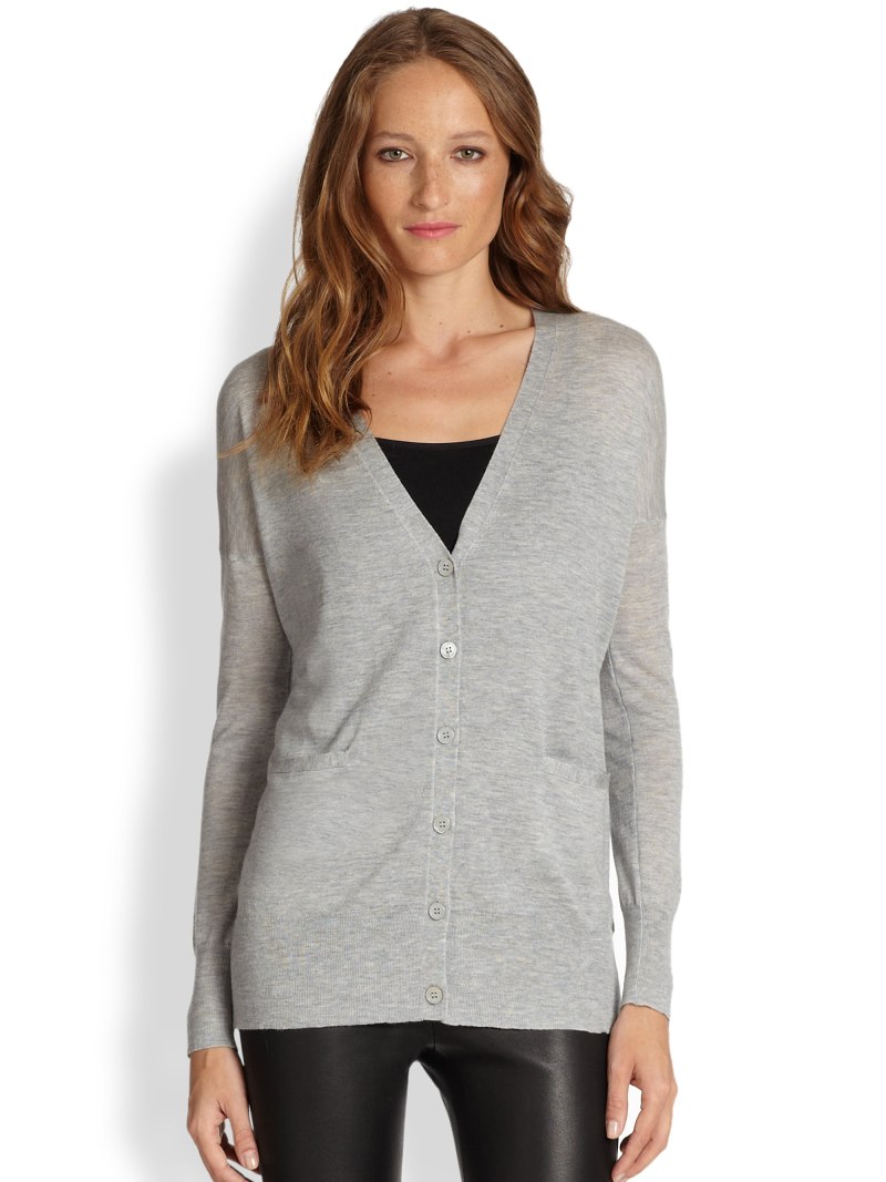 Тонкий кардиган на пуговицах