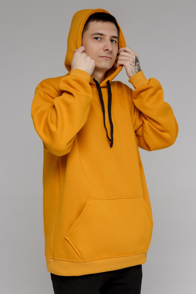 Худи горчичного цвета