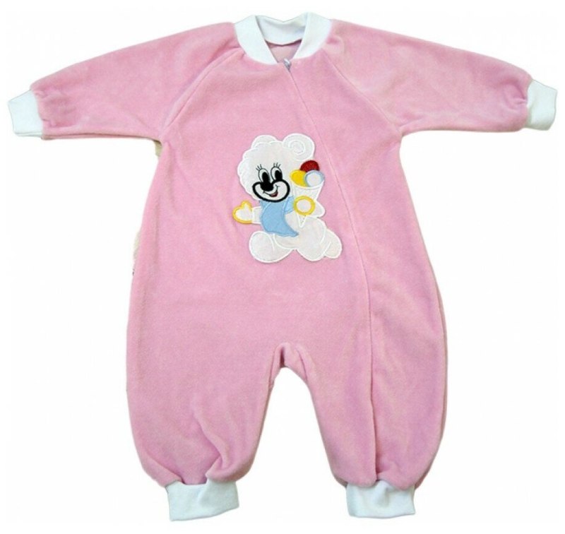 Темно-розовый велюровый комбинезон Absorba