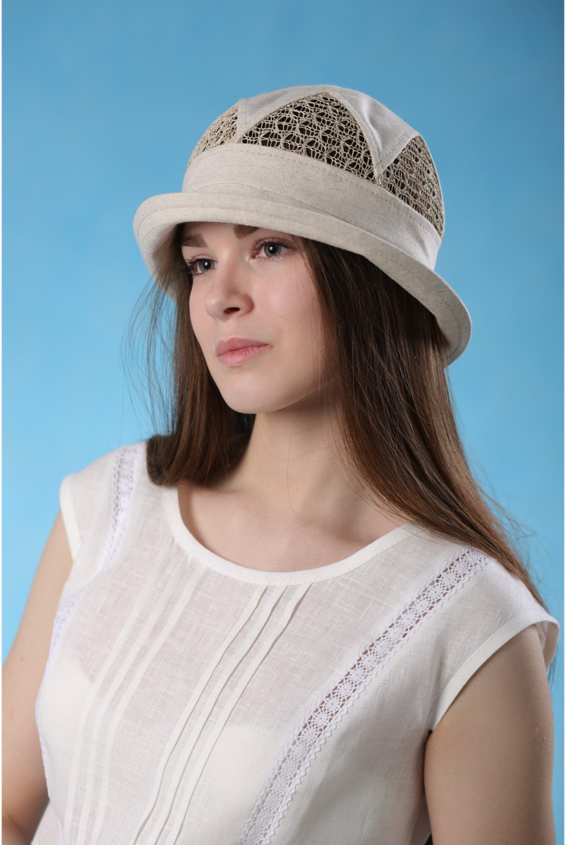 Льняные шляпки