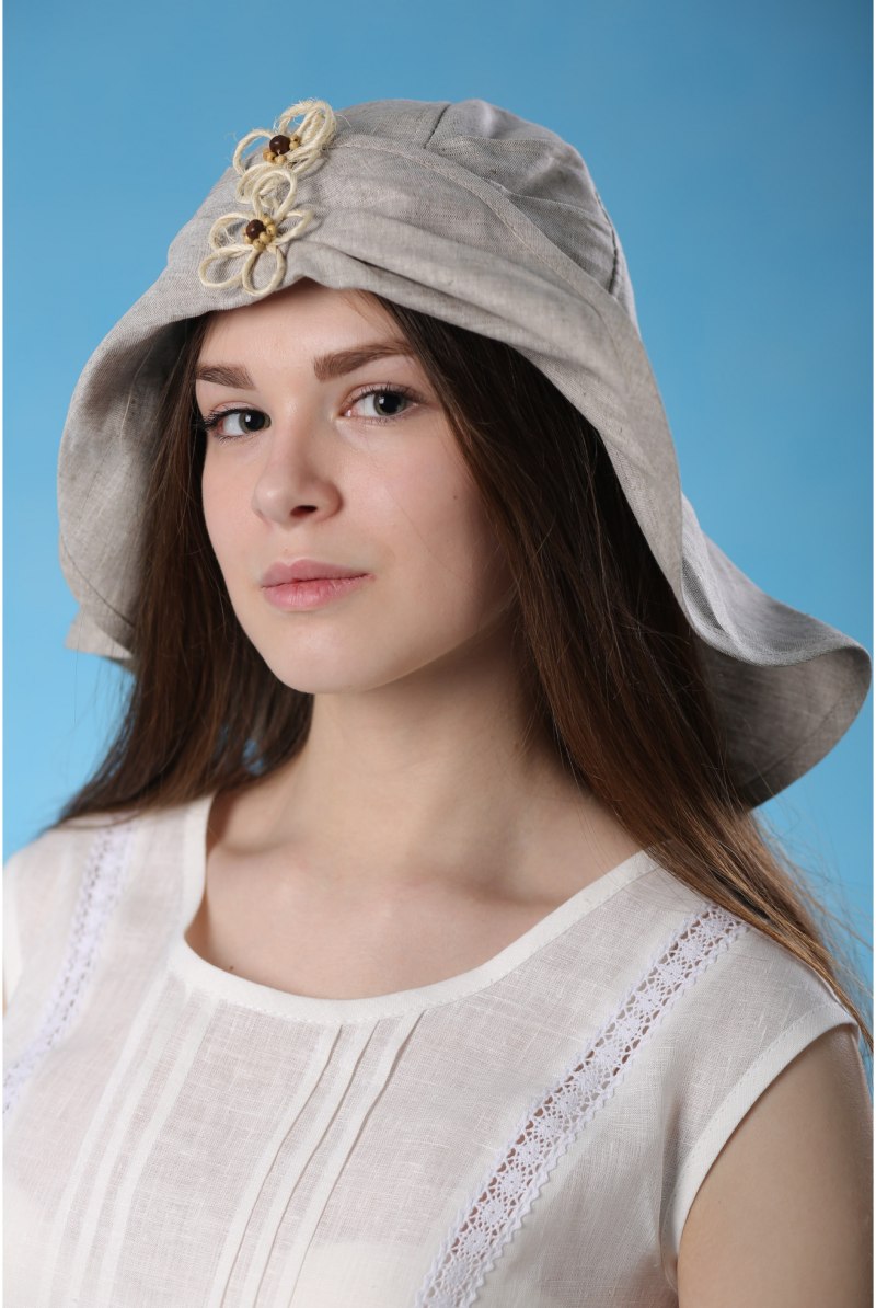 Головные уборы из льна женские