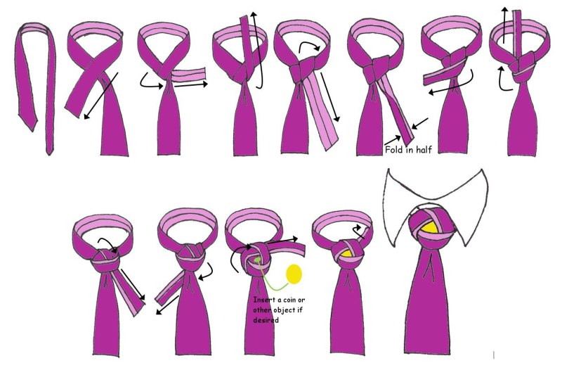 Узел Тринити галстук