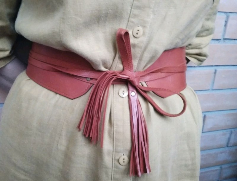 Пояс на завязках