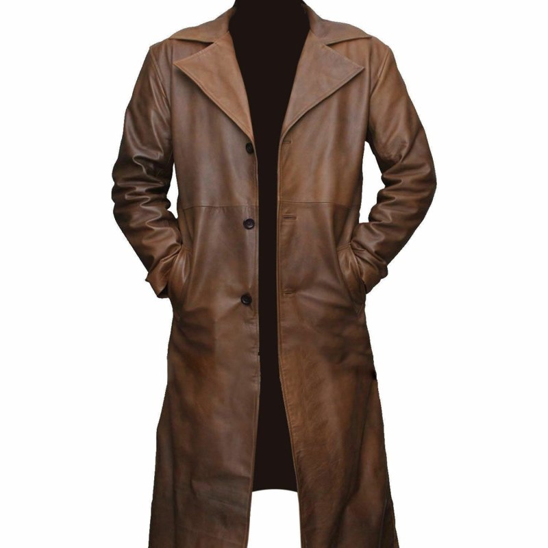 Trench Coat мужской кожаный