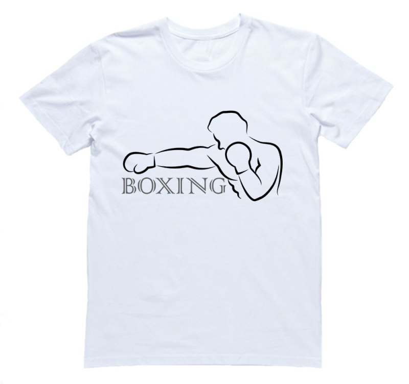 Boxing надпись на футболке
