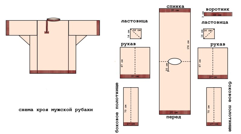 Русский национальный костюм. Косоворотка для мальчика выкройка