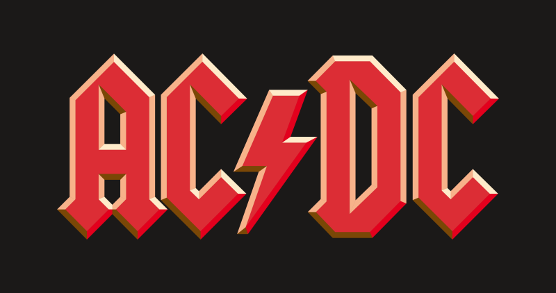 Логотип рок группы AC DC
