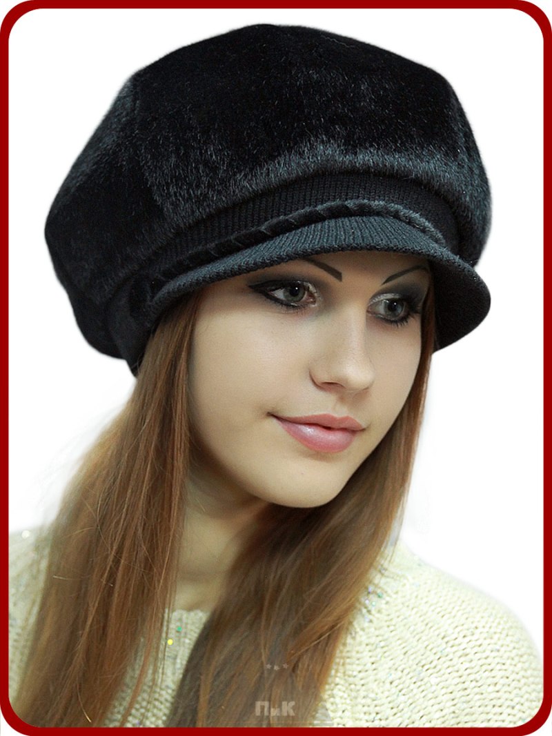 Меховые бейсболки женские из искусственного меха