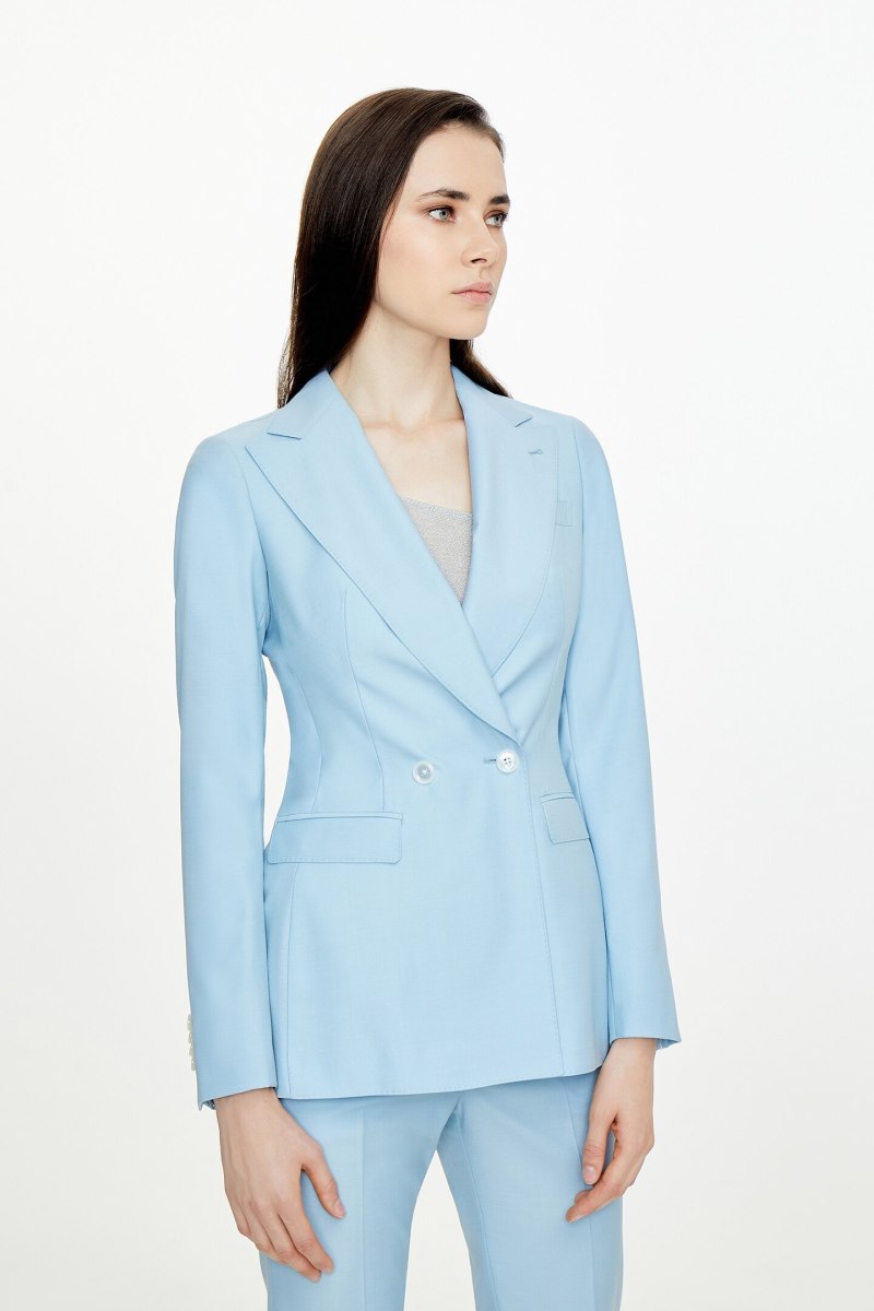 Голубой пиджак Zara
