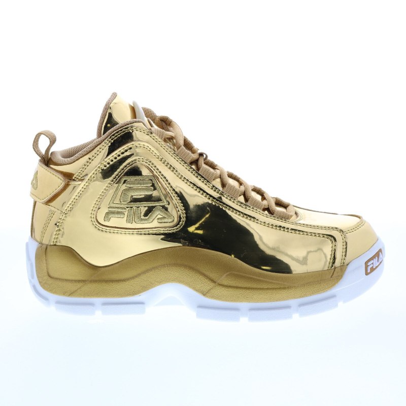 Fila кроссовки золотые