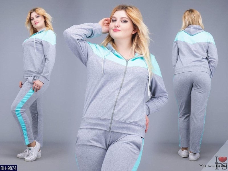 Спортивный костюм двухцветный женский