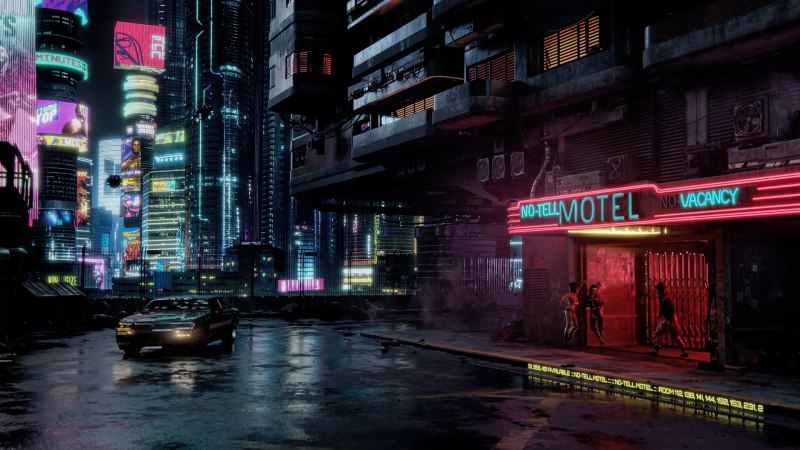 Найт Сити Cyberpunk 2077