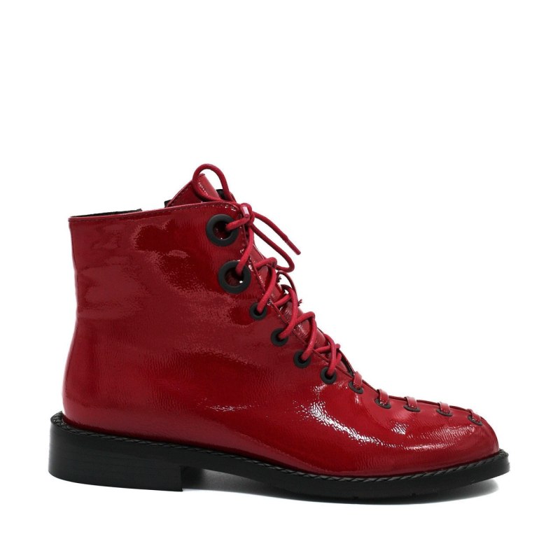 Ботинки dockers красные лакированные