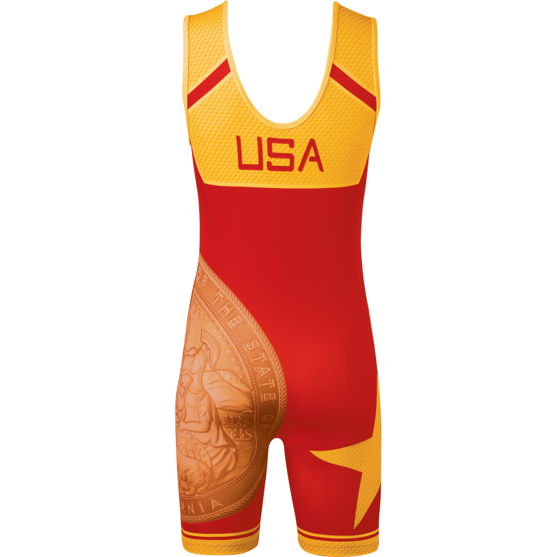 Woman hot in Wrestling Singlet