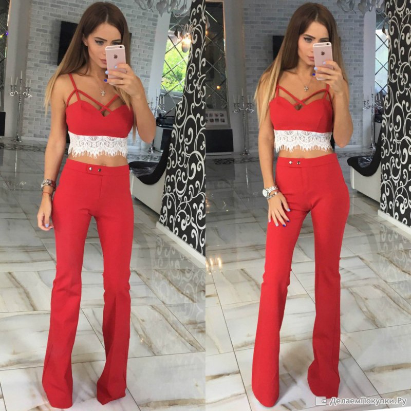 Брючный костюм на выпускной