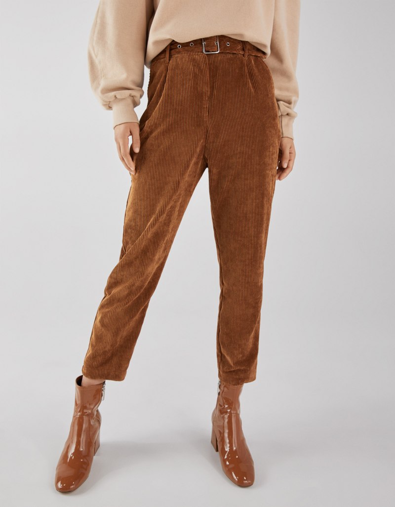 Брюки вельветовые Bershka Bershka