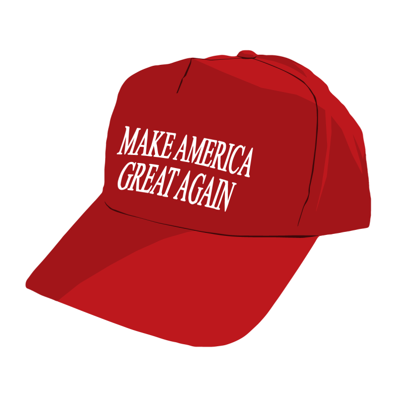 Красная кепка great America